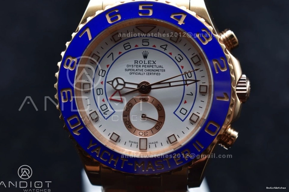 1:1 Blue on Bracelet Ceramic GMF TopPick Edition II 1223 Best RG RG 116685 YachtMaster A 1103
